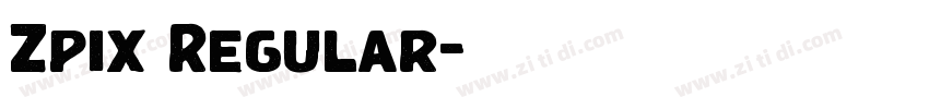 Zpix Regular字体转换 Zpix Regular字体转换